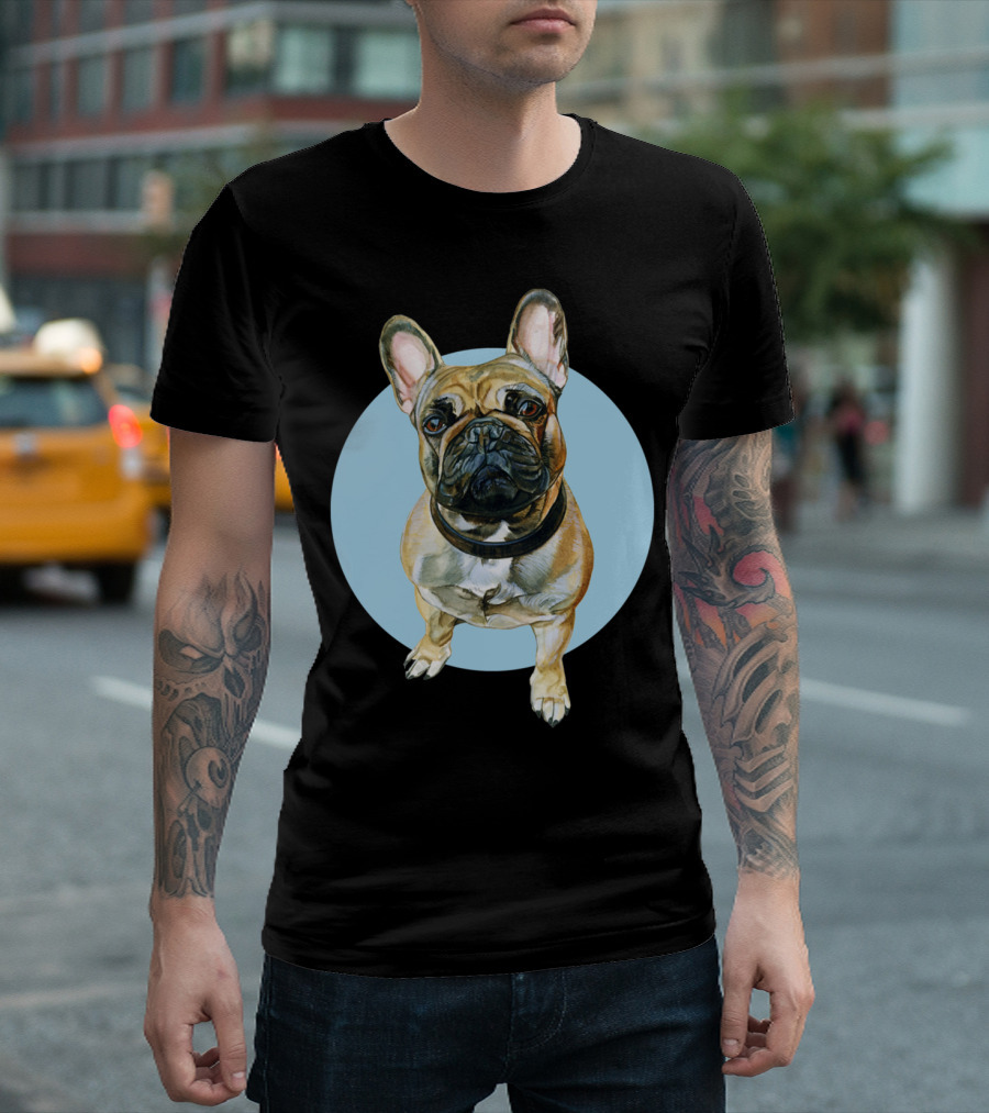 French Bulldog AnneH Circle T-Shirt