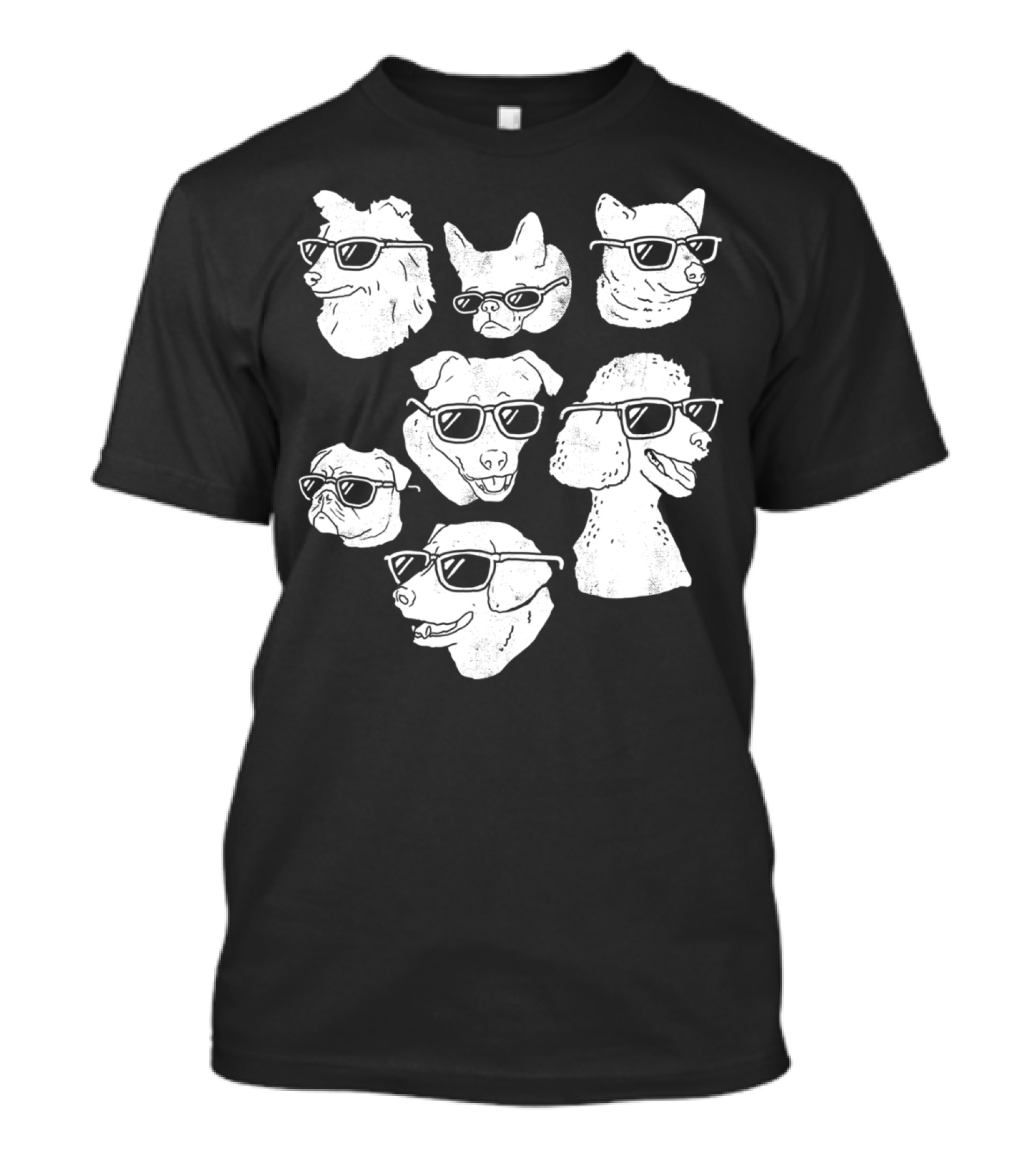 Dog Dogs Sunglasses Cool Canine Compilation T-Shirt