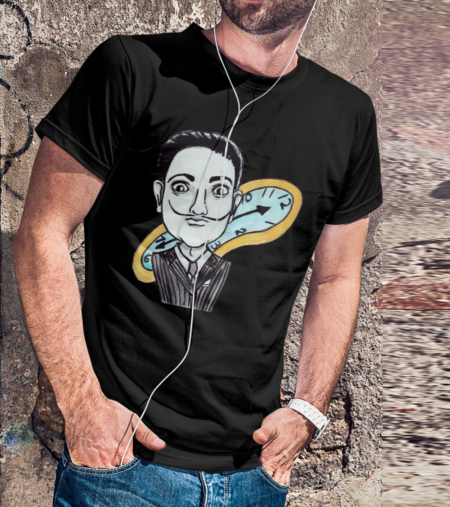 Little Salvador Dali Melting Clock T-Shirt
