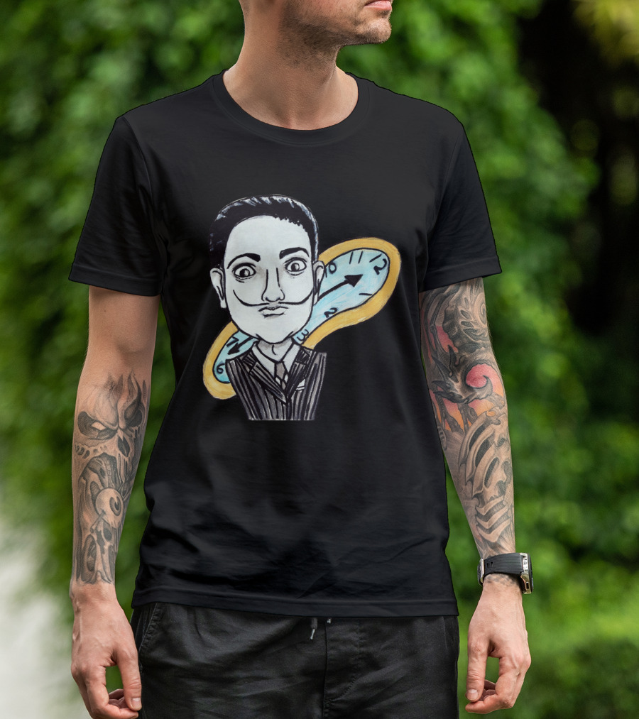 Little Salvador Dali Melting Clock T-Shirt