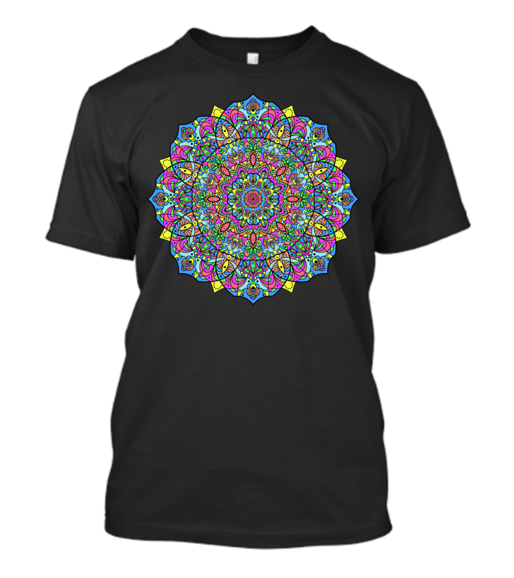 Slappa Da Bass Man Dala Mandala Kaleidoscope T-Shirt