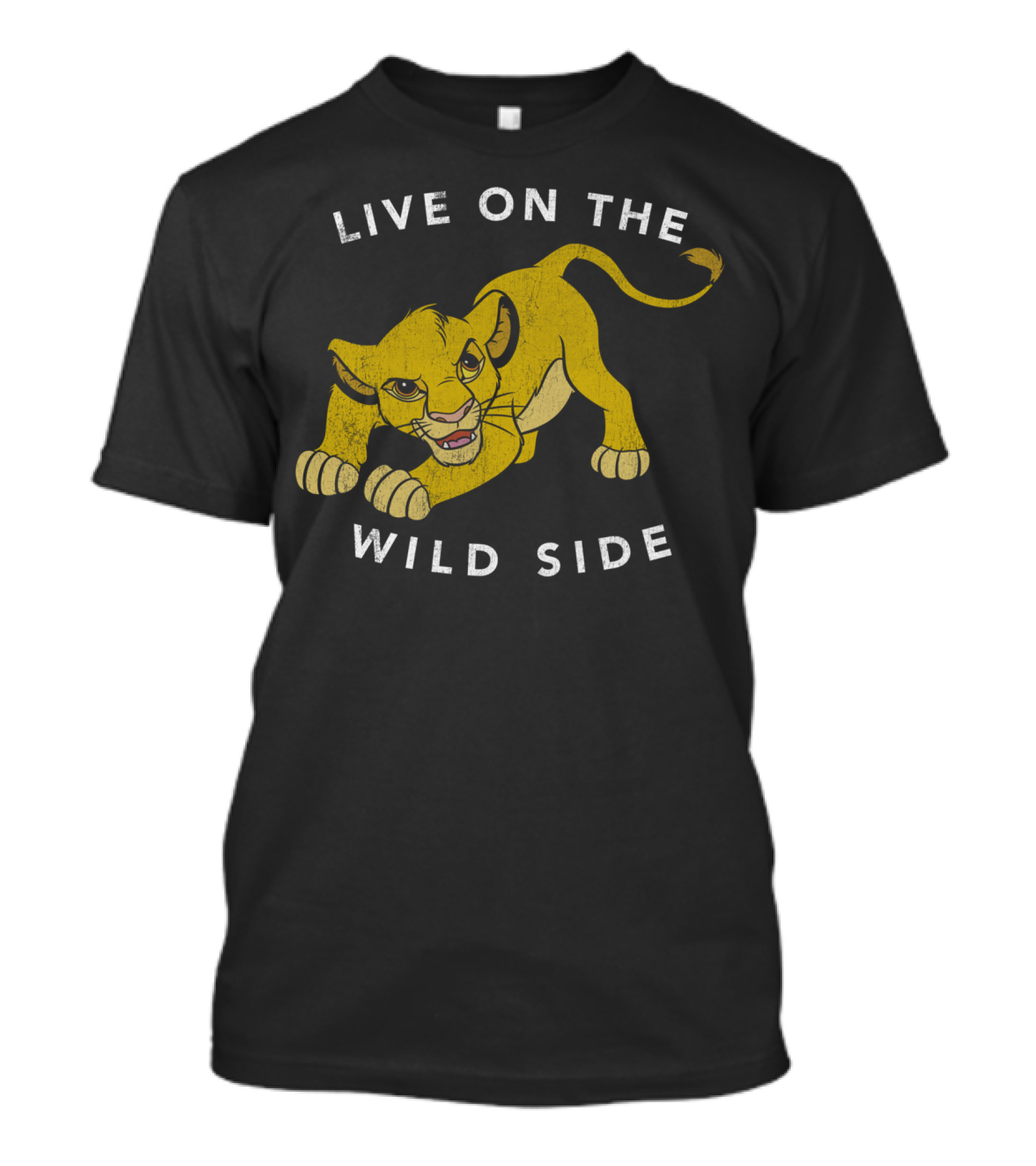 Live On The Wild Side Simba The Lion King T-Shirt