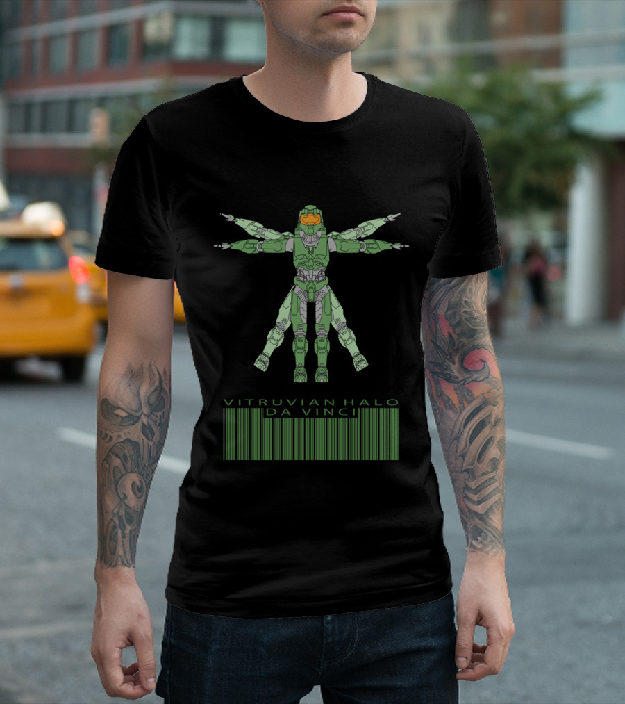 Vitruvian Halo Da Vinci T-Shirt