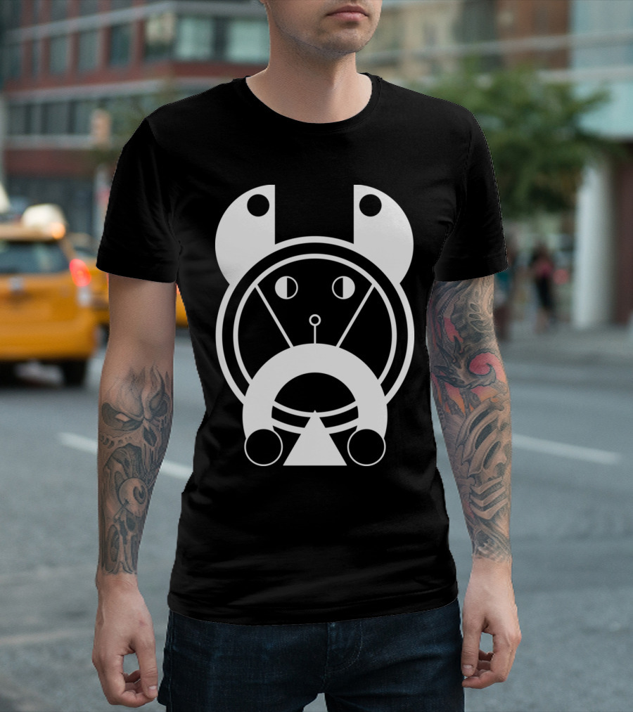 Geometric Dog Face Vector T-Shirt