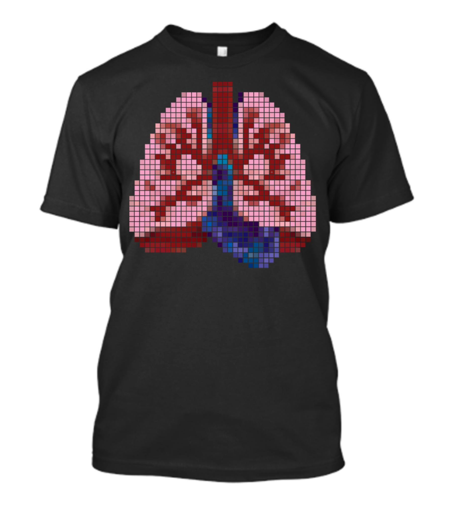 Fresh Air Pixel Art Lungs T-Shirt