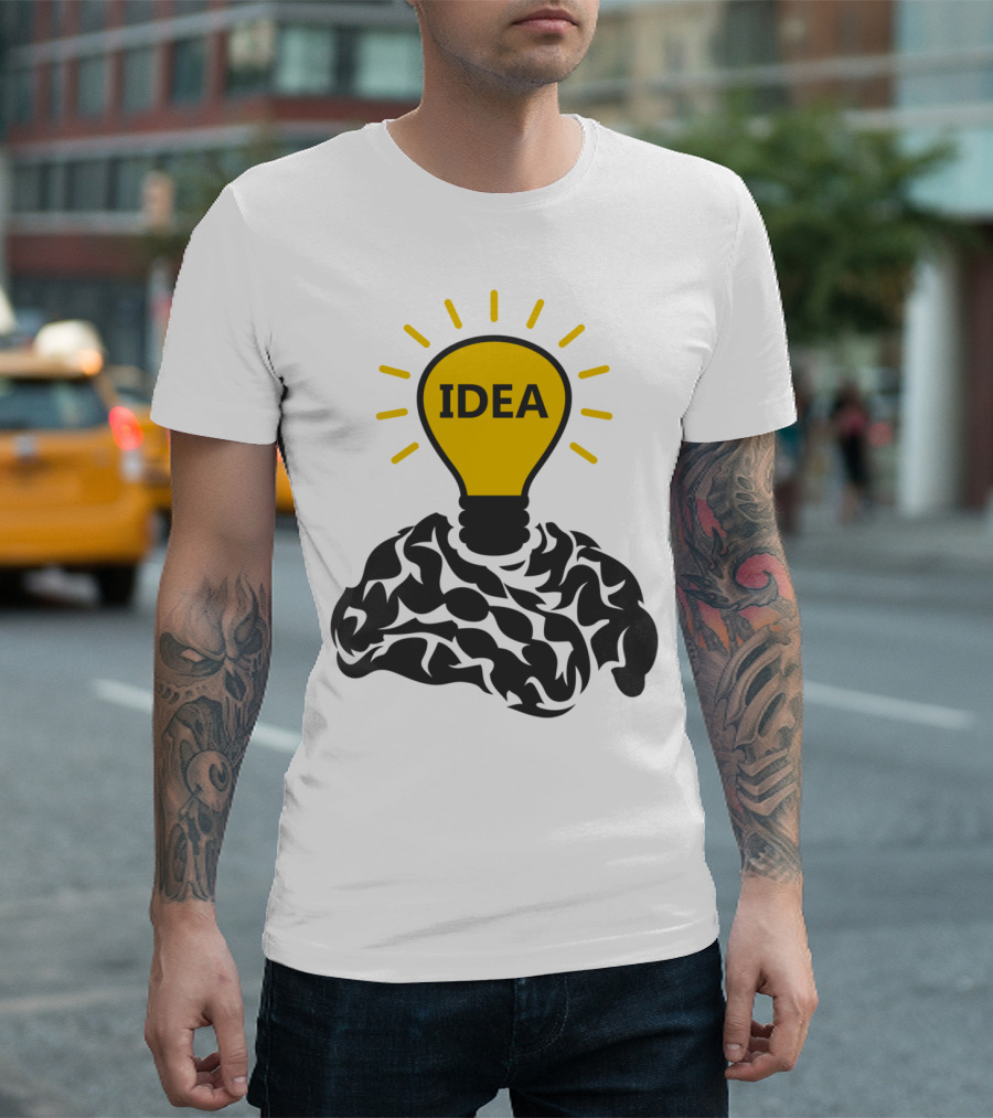 Idea Lightbulb Brain Connection T-Shirt