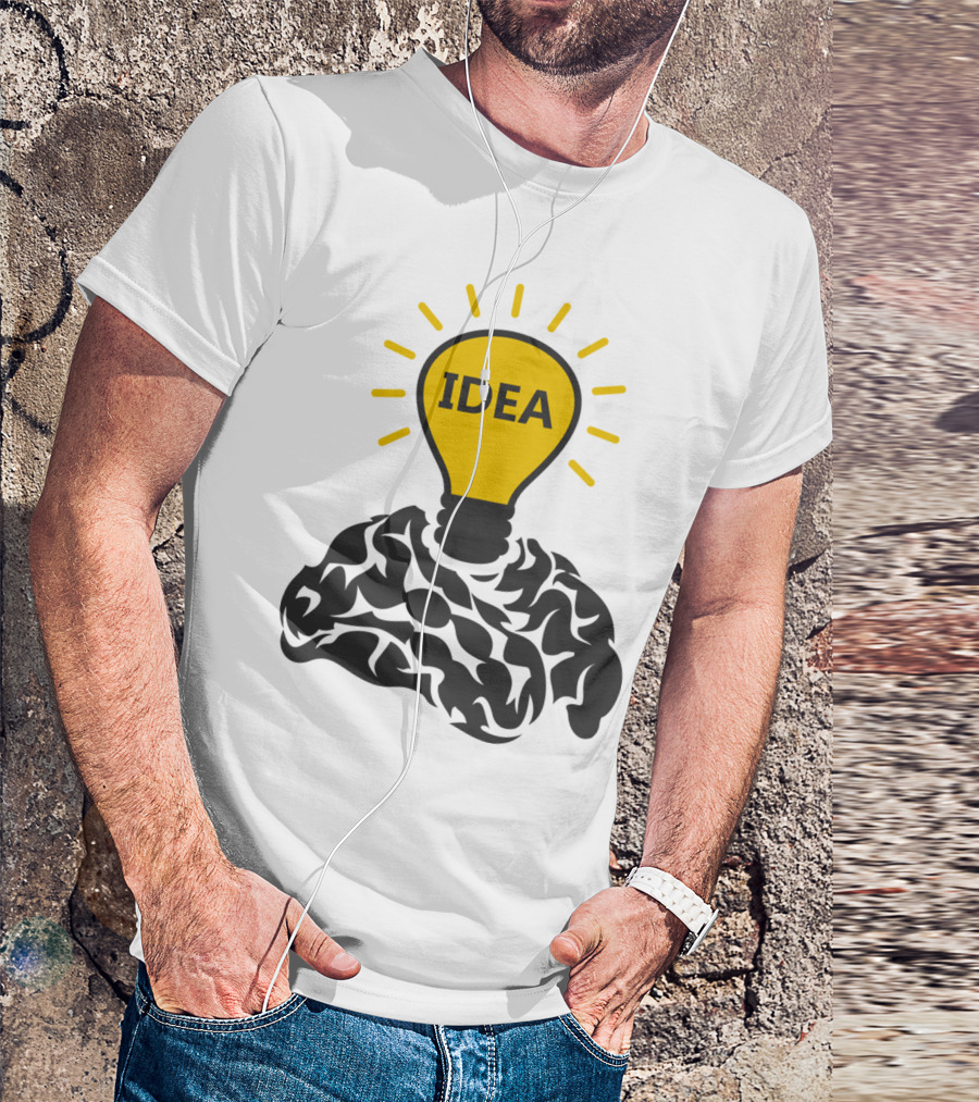 Idea Lightbulb Brain Connection T-Shirt