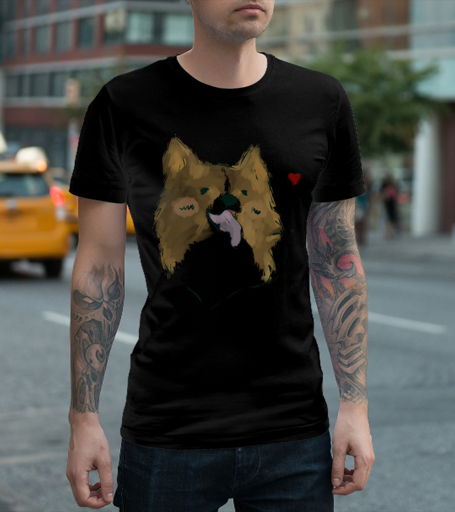 Vizlis Support Homeless Animals With Dog Illustration And Heart T-Shirt
