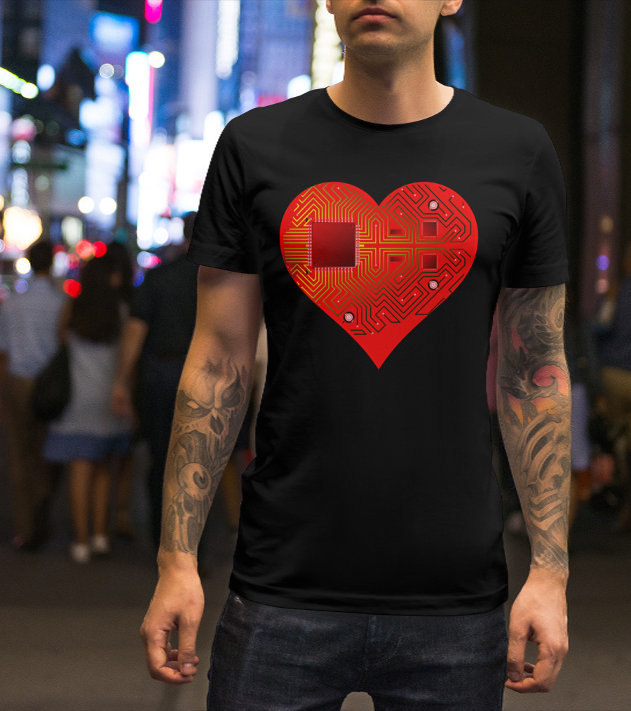 AI Heart Circuit T-Shirt