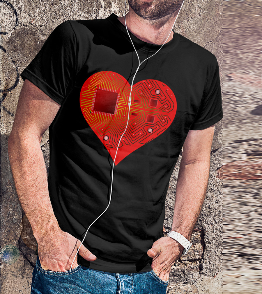 AI Heart Circuit T-Shirt