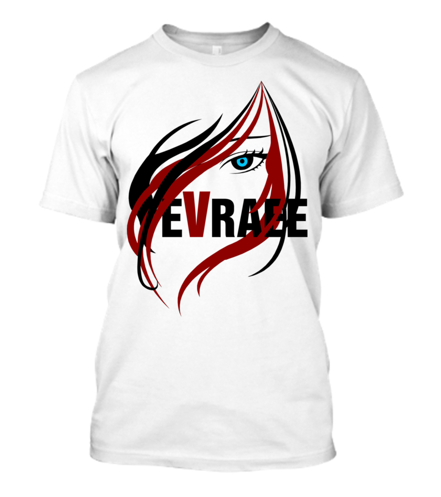 EVRAEE Vivid Eye Emblem In Bold Contrast T-Shirt