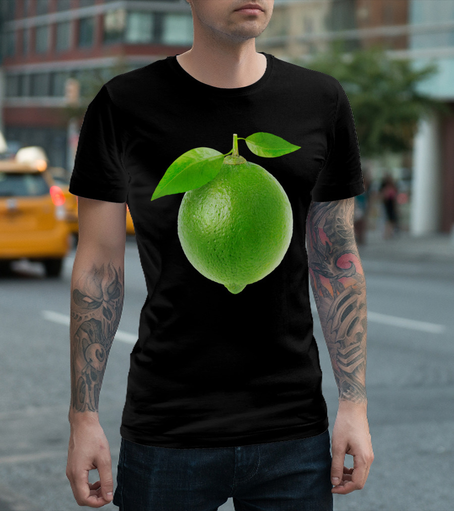 Fresh Lime With Green Leaves T-Shirt