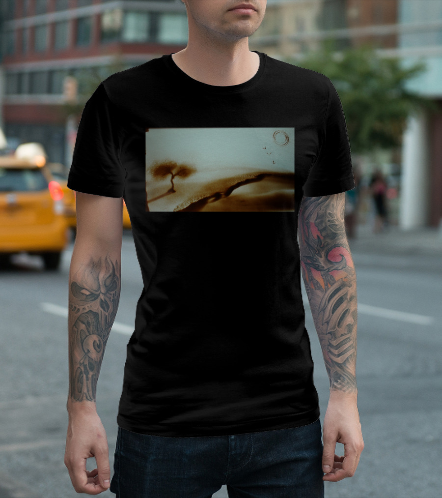 Ilana Yahav Sand Art Tree Landscape with Birds T-Shirt