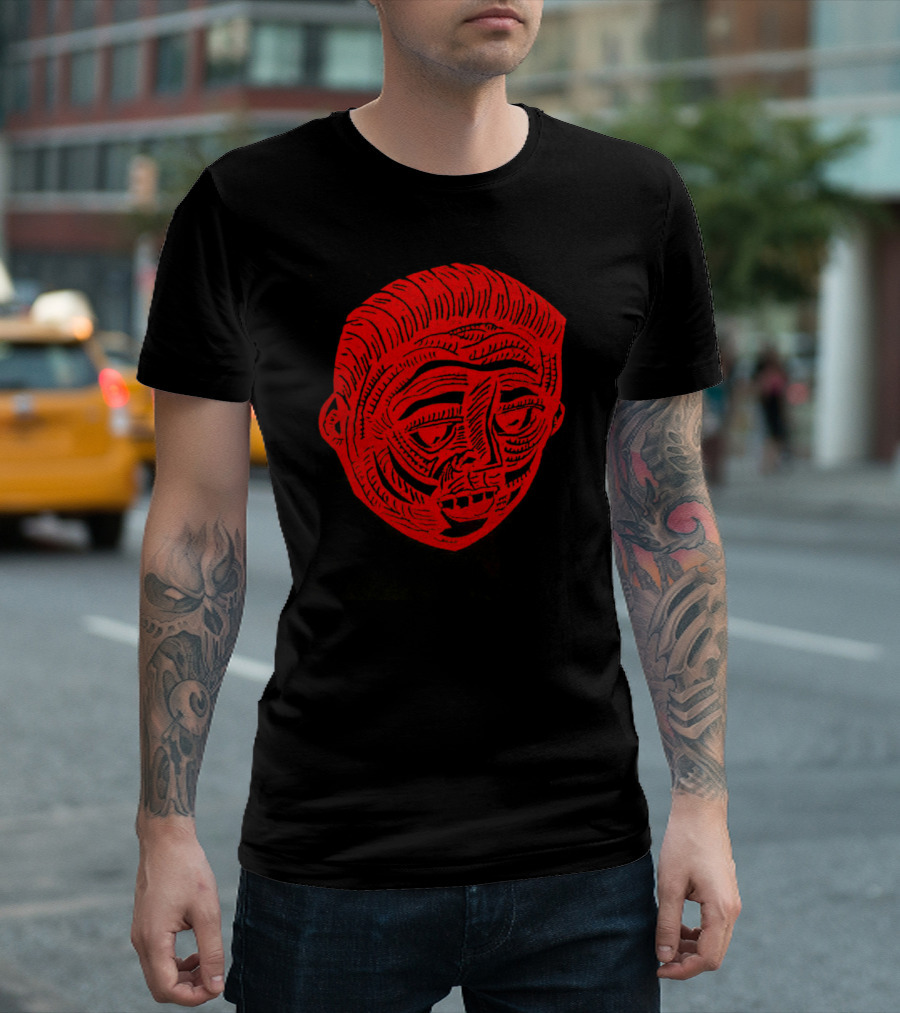 Hot Headed Tribal Red Face T-Shirt