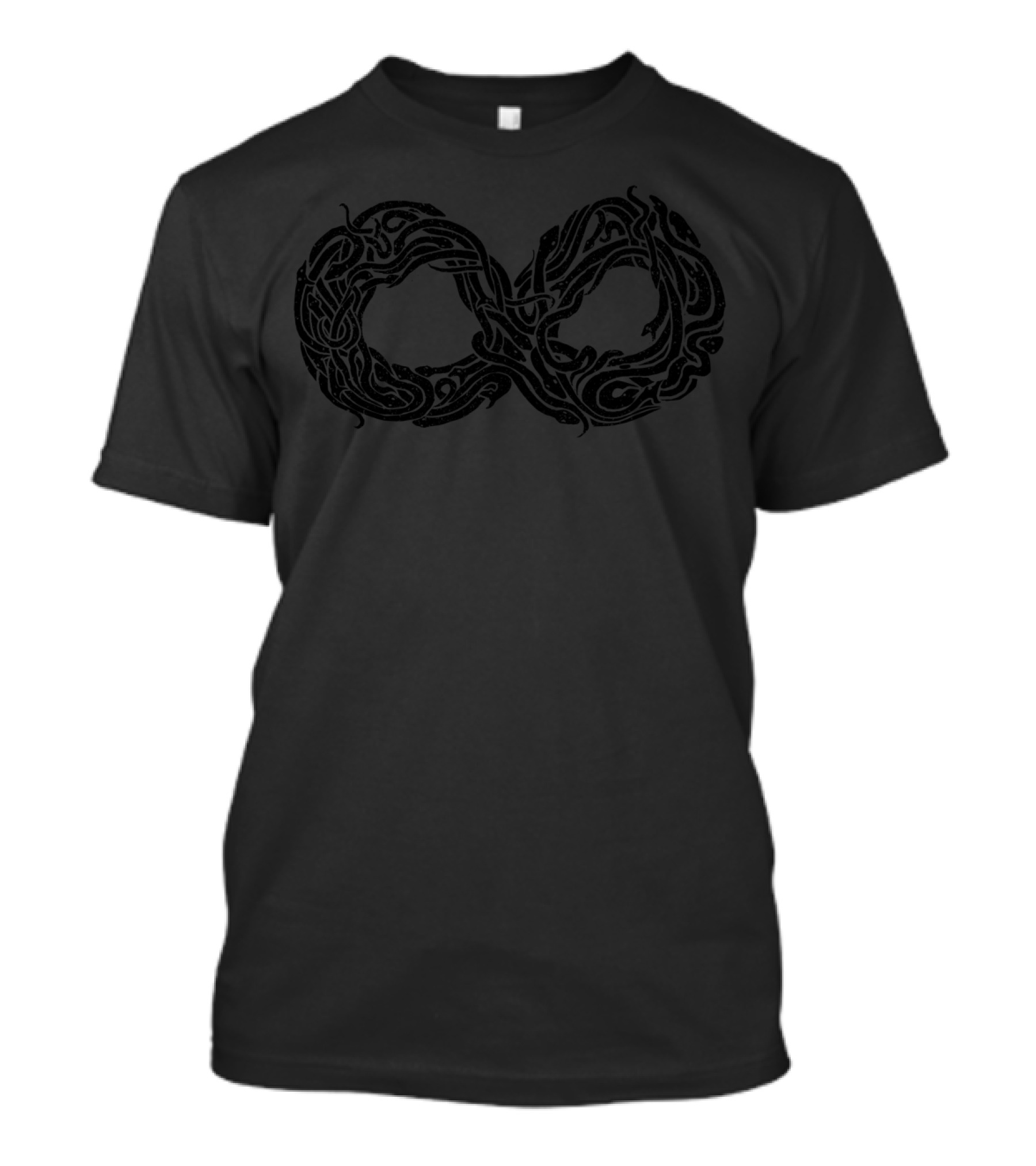 Snake Infinity Ouroboros Celtic Knot Motif T-Shirt