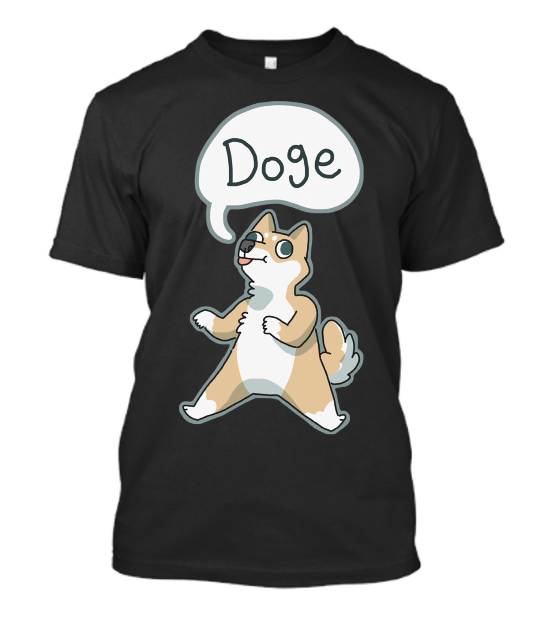 Doge Shiba Inu Cartoon With Speech Bubble T-Shirt