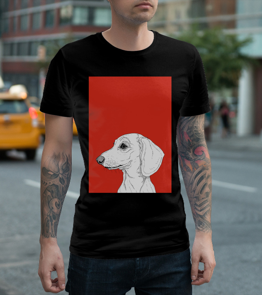 Dachshund Dog Sketch T-Shirt
