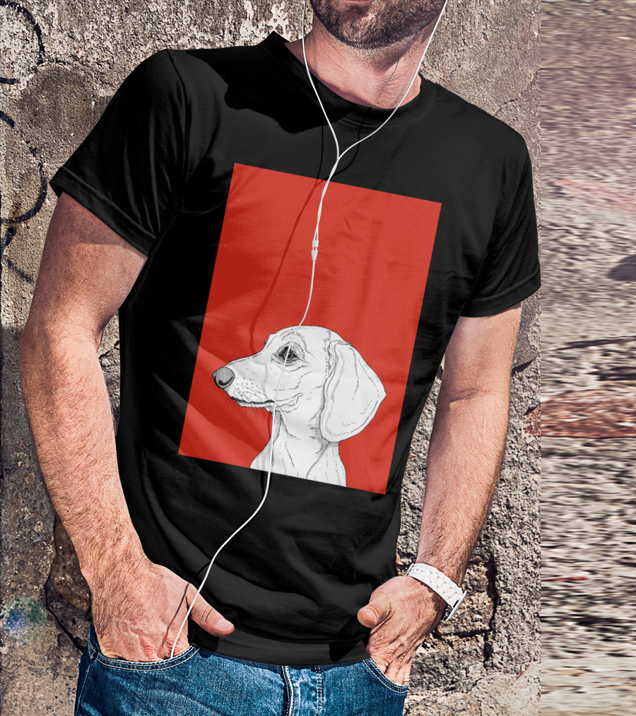 Dachshund Dog Sketch T-Shirt