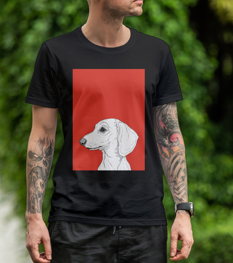 Dachshund Dog Sketch T-Shirt