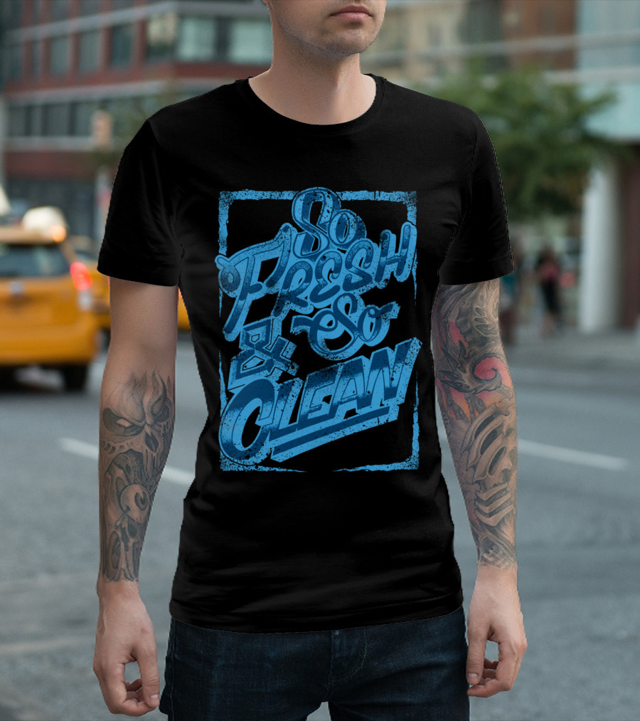 So Fresh and So Clean Blue Graffiti T-Shirt