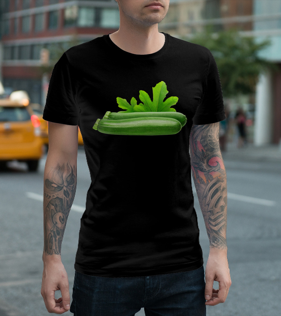 Fresh Zucchini Sti Leaf Pair T-Shirt