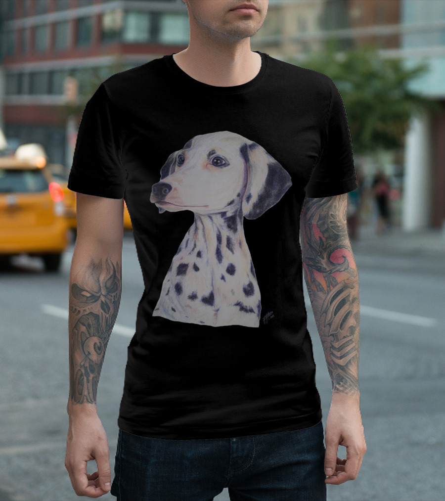 Dalmatian Dog Realistic T-Shirt