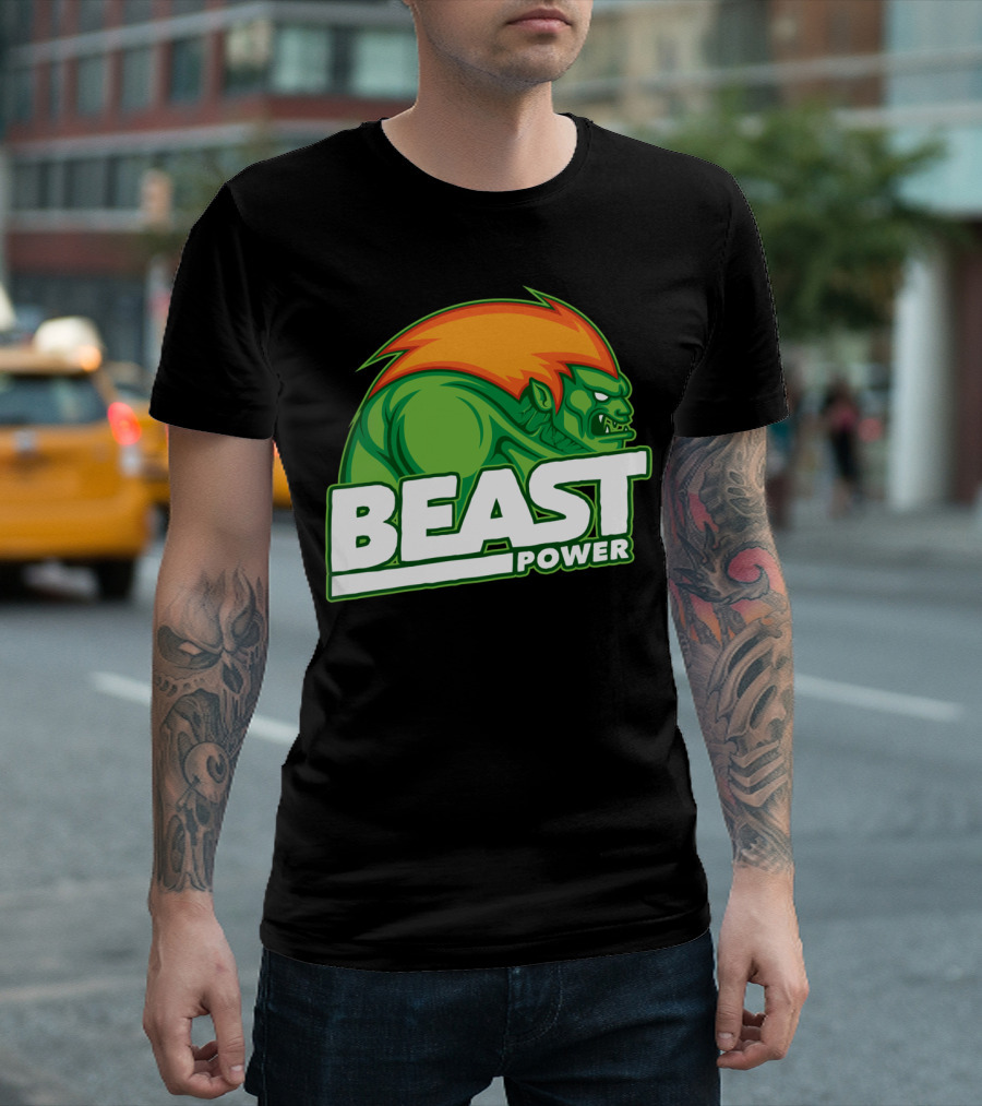 Blanka Street Fighter Beast Power T-Shirt