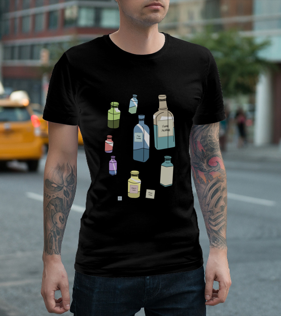 Magic Healing Colored Potions and Elixirs Collection T-Shirt