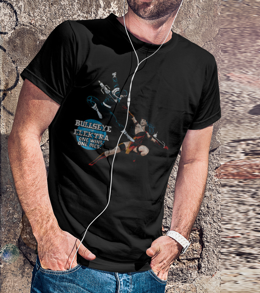 Bullseye Vs. Elektra One Wins One Dies T-Shirt
