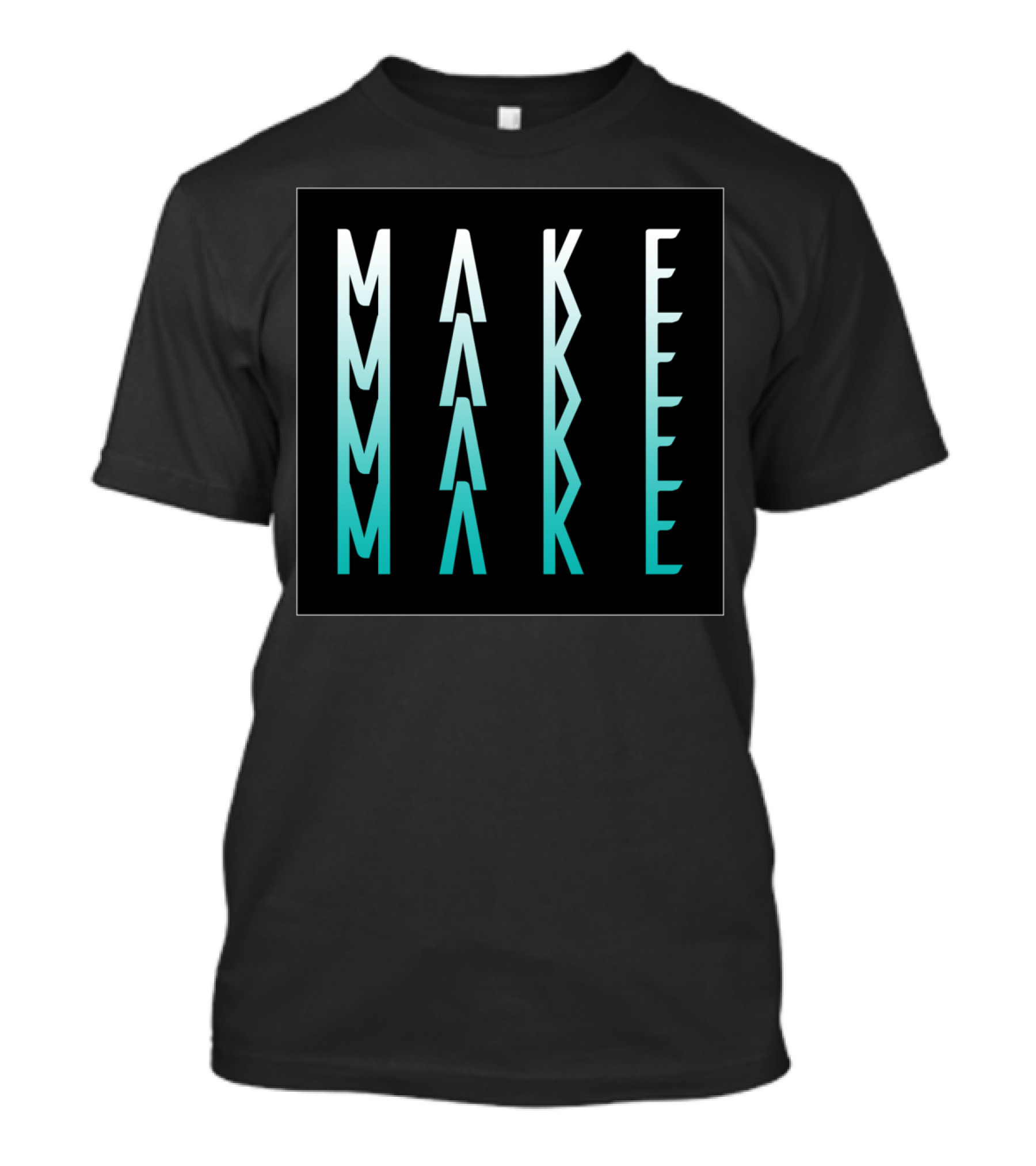 MAKE IT MAKE IT MAKE IT Triad Text Gradient T-Shirt