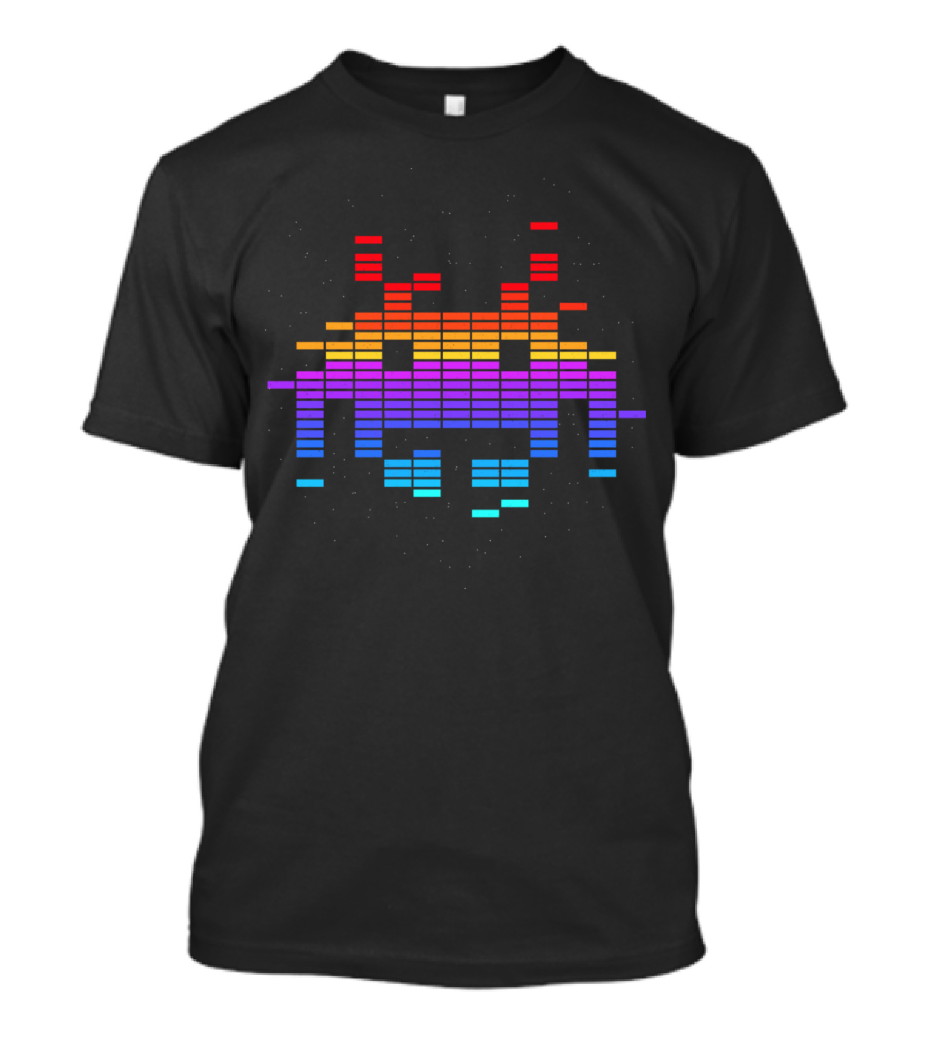 Space Invaders Equalizer Spectrum Classic Retro T-Shirt