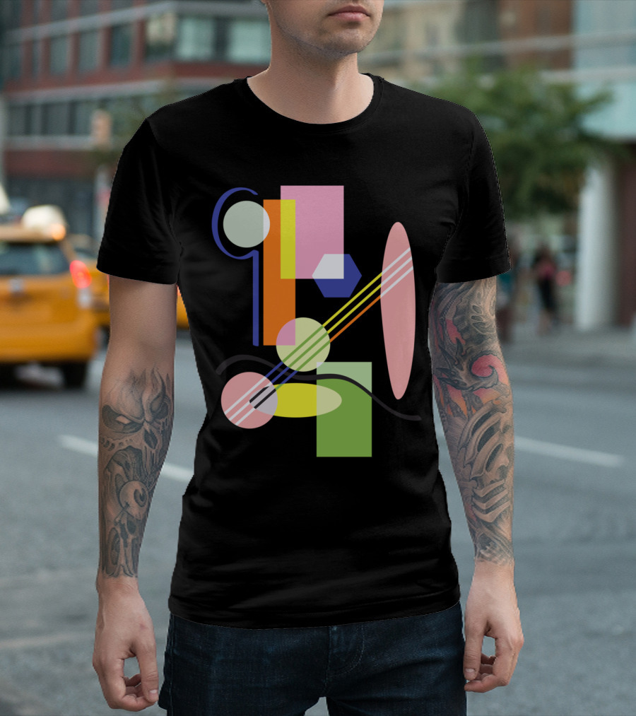 Optimism Colorful Geometric Abstract Shapes T-Shirt