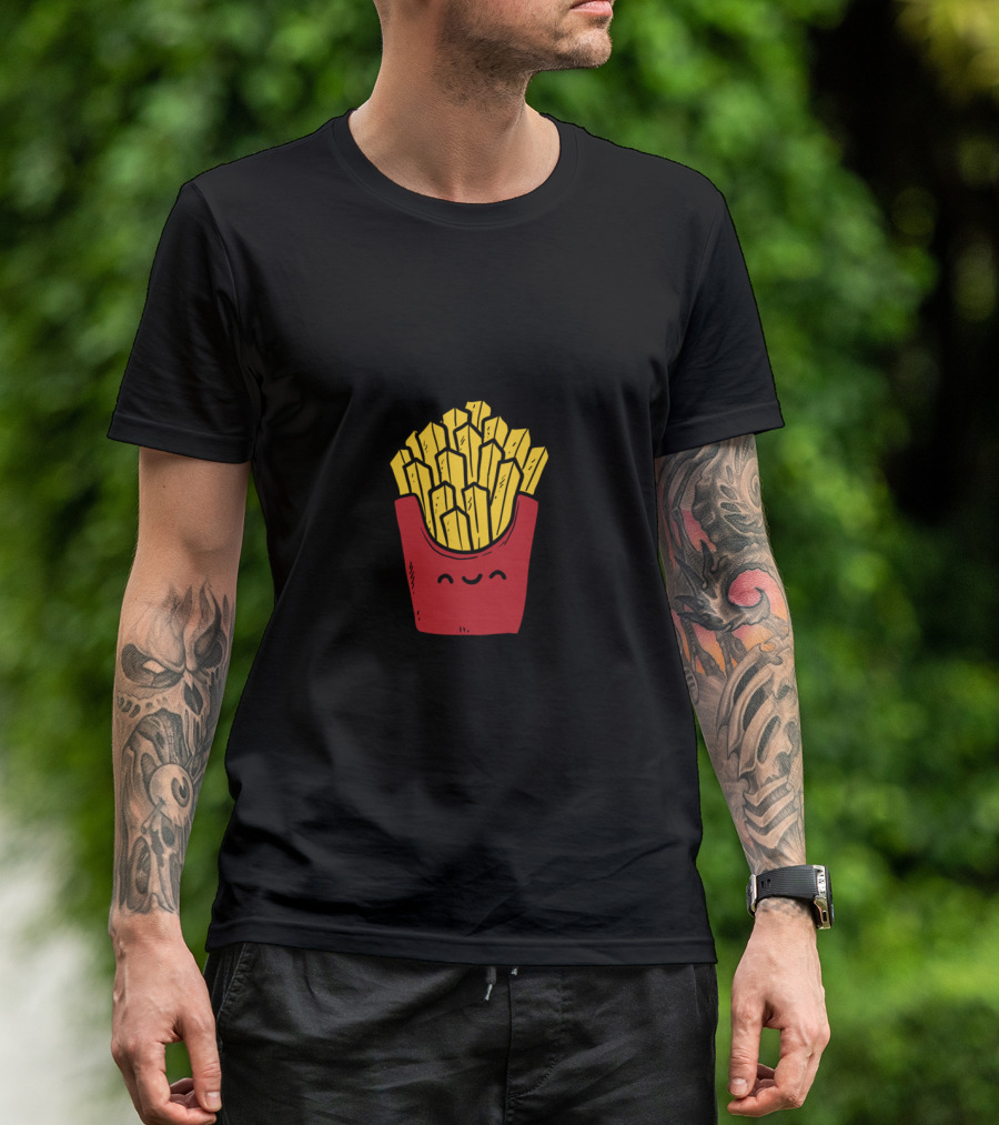In Fries We Trust Happy Fries Box T-Shirt