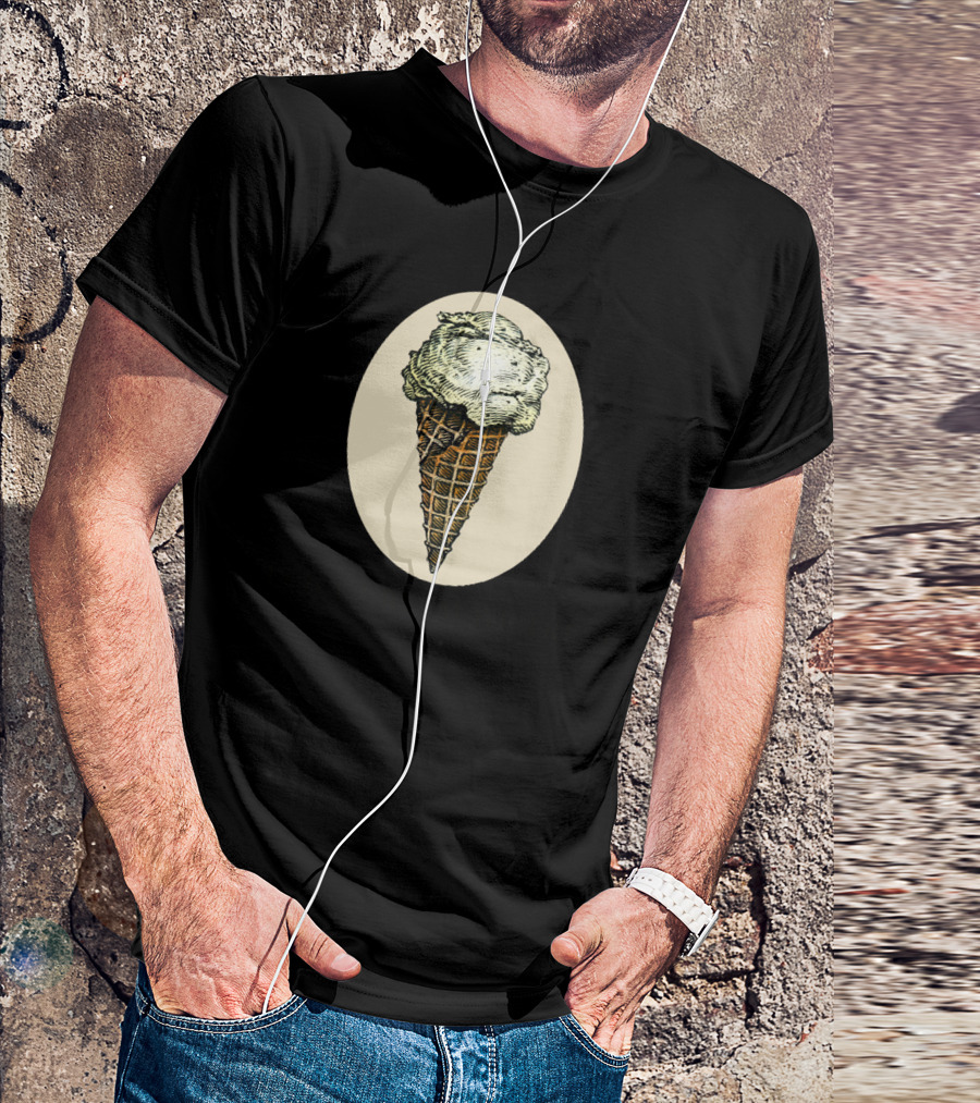 In Ice Cream We Trust Vintage Cone Emblem T-Shirt