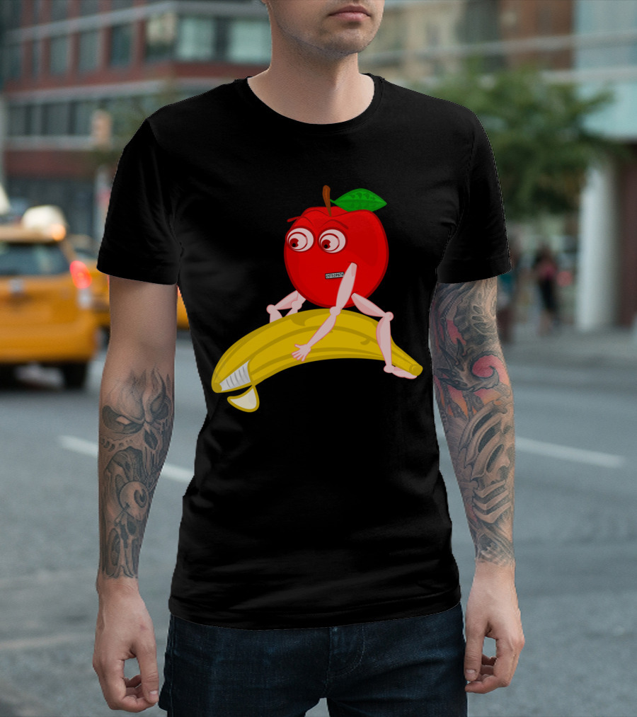 Osteopath Apple Riding Banana T-Shirt