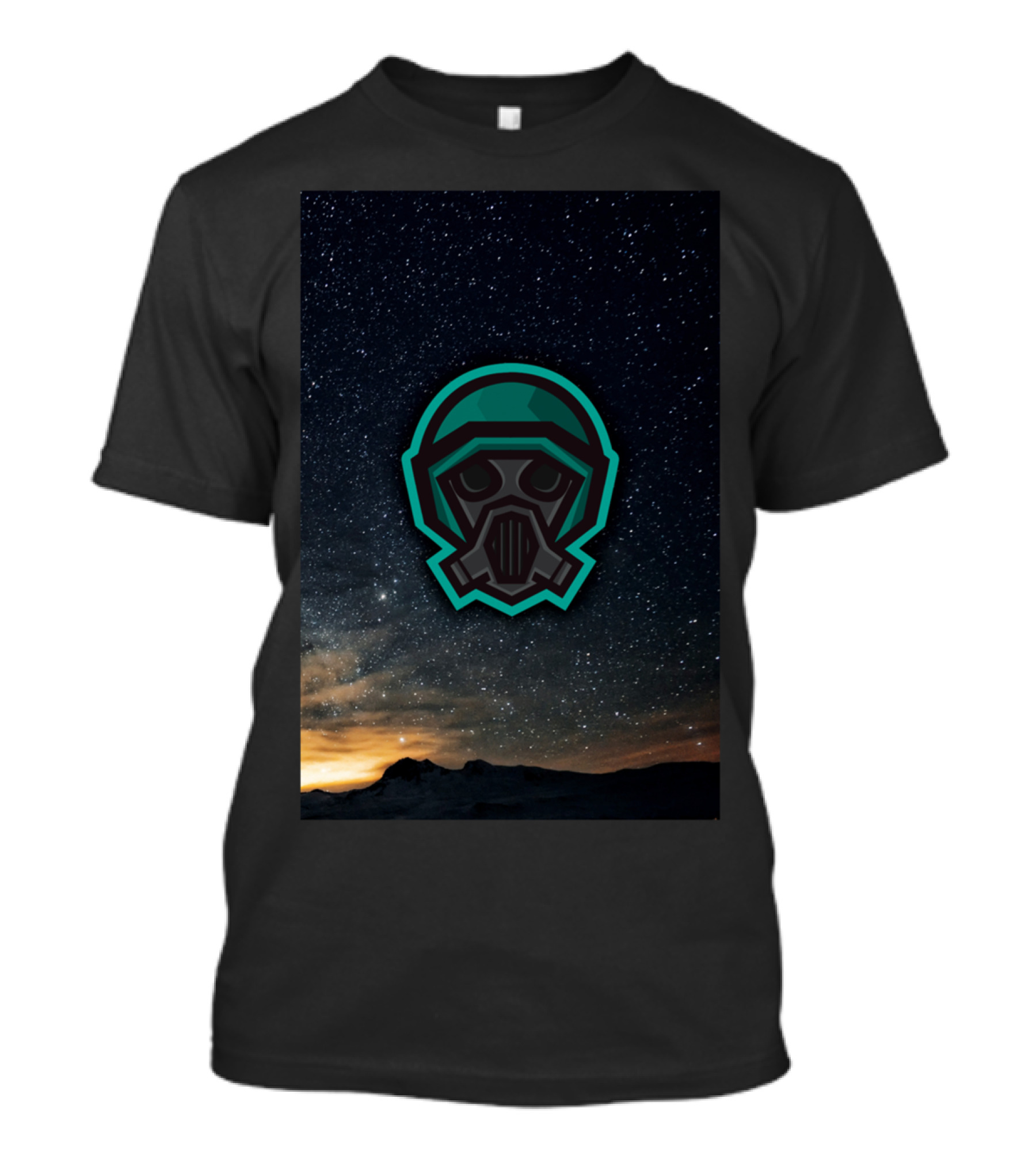 DarienFLEX Galaxy Edition Phone Astronaut Helmet Starry Night T-Shirt