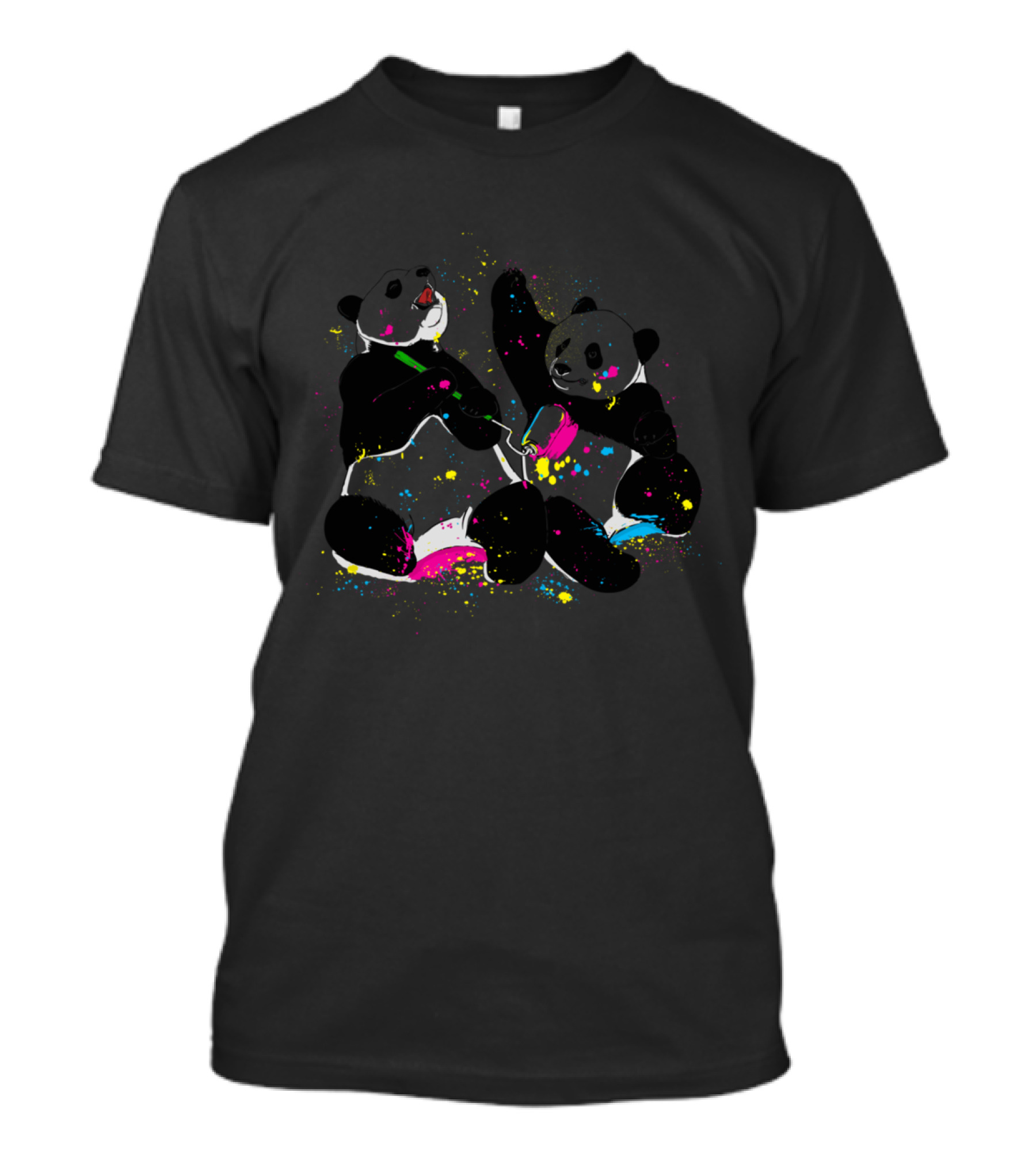 Colorful Panda Life Vibrant Splashes T-Shirt