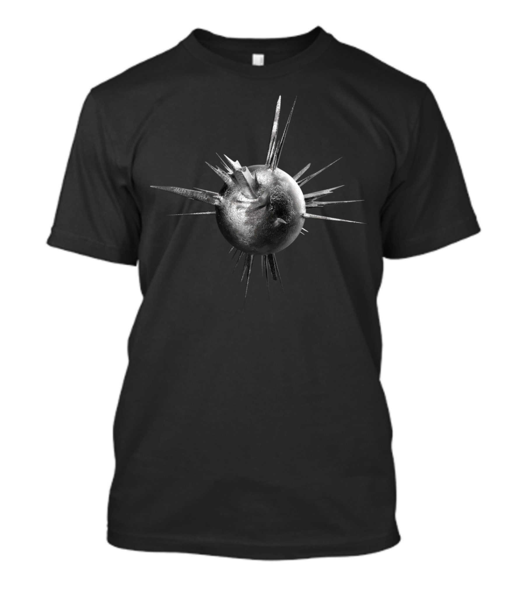 In Orbit Spiked Metallic Sphere T-Shirt