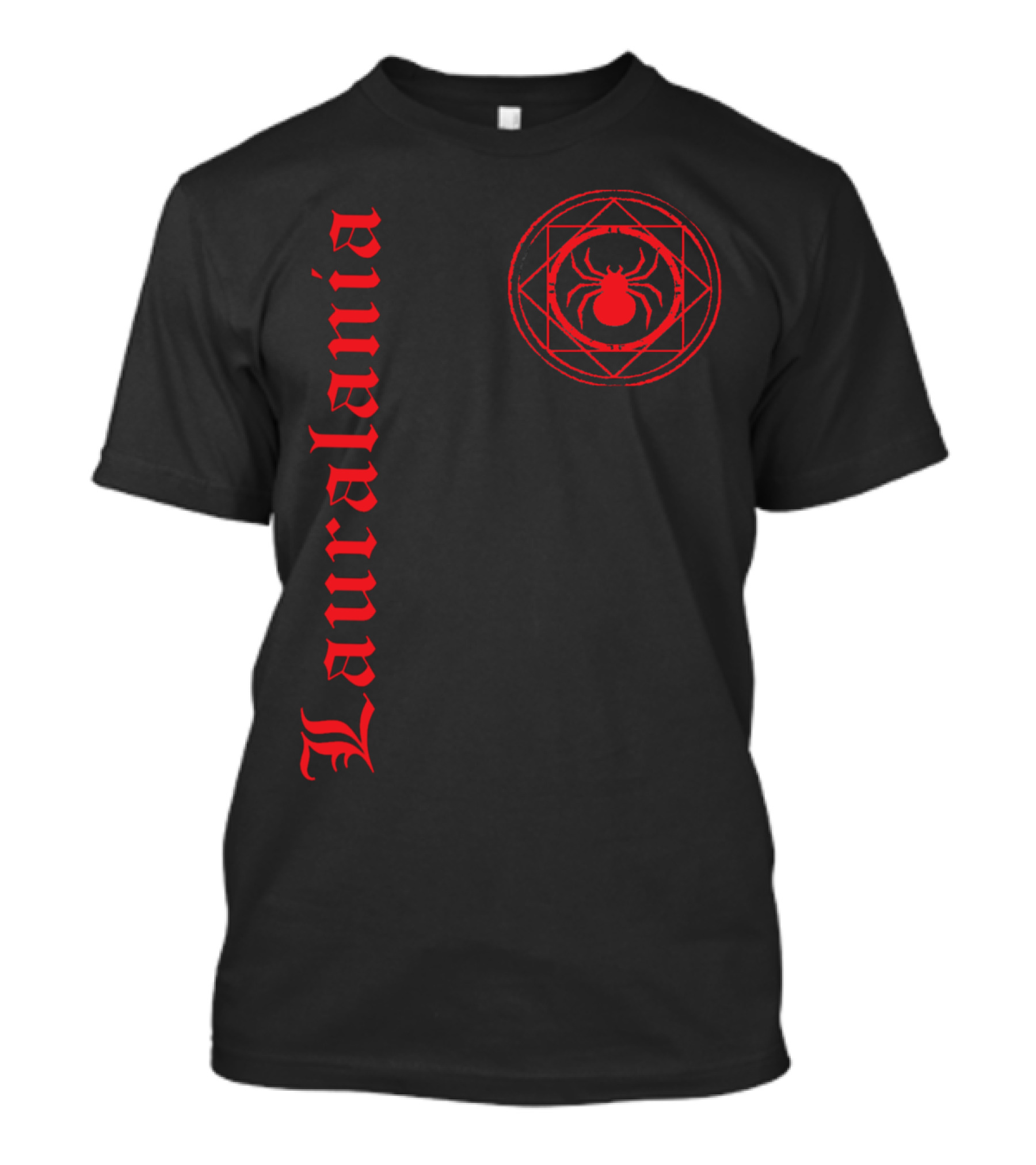 Lauralania Gothic Style Red Spider Emblem T-Shirt