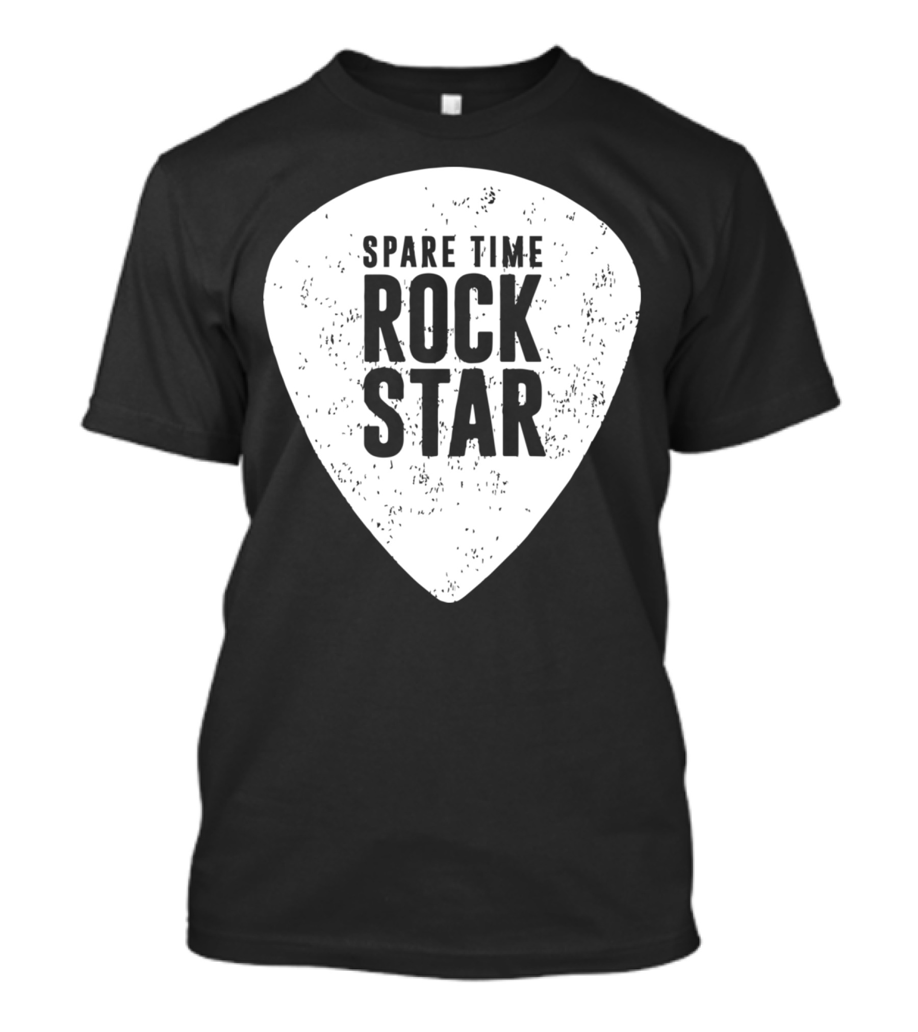 Spare Time Rockstar Guitar Player Pick T-Shirt