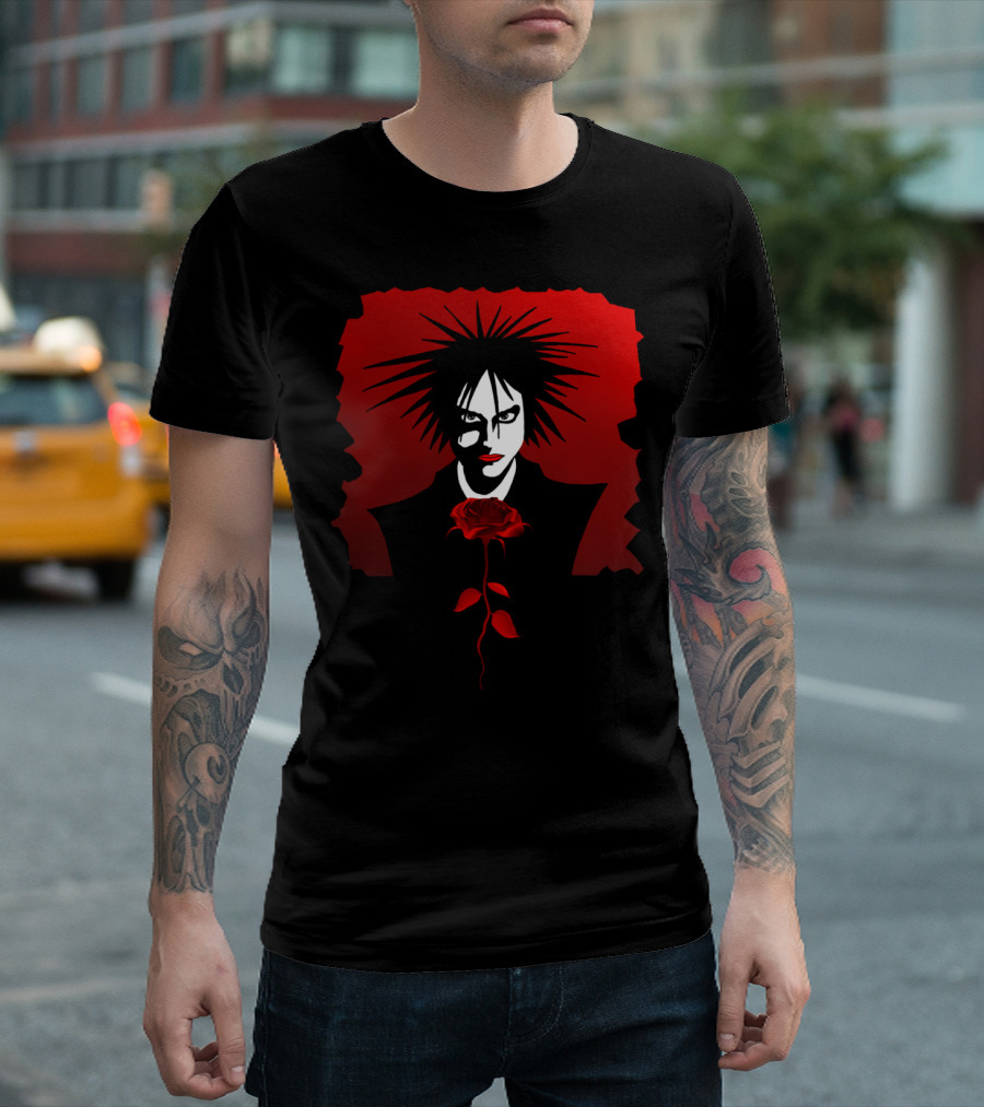 Dark Man Gothic Rose T-Shirt