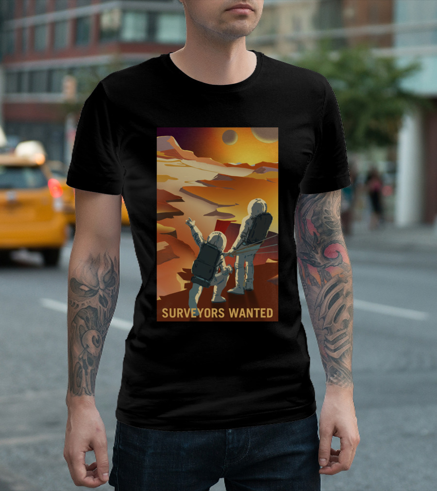 Surveyors Wanted Mars Exploration T-Shirt