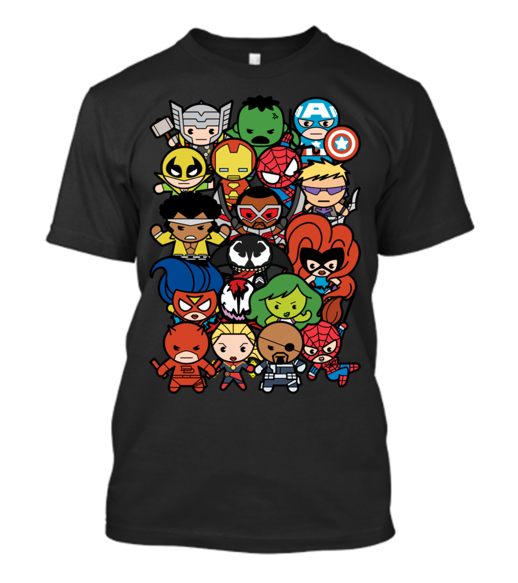 Marvel Superhero Cartoon Characters Compilation T-Shirt