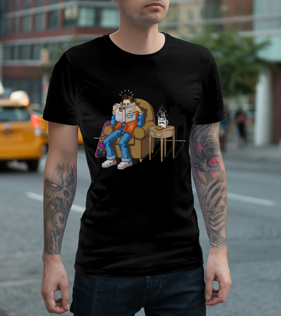 In Search Of Lost Time A La Recherche Du Temps Perdu Magazine Gamer Chair Coffee Sneakers Retro Skateboard T-Shirt