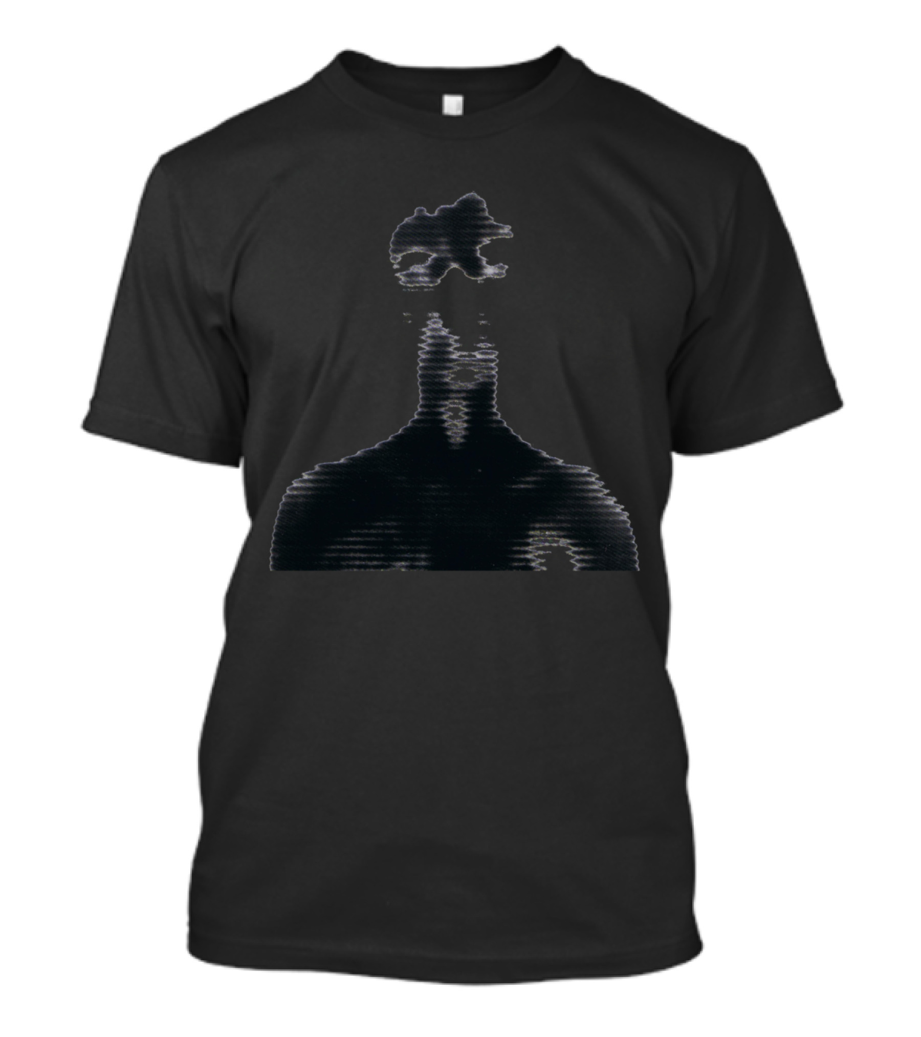 In Slices Disintegrating Human Form Optical Illusion T-Shirt