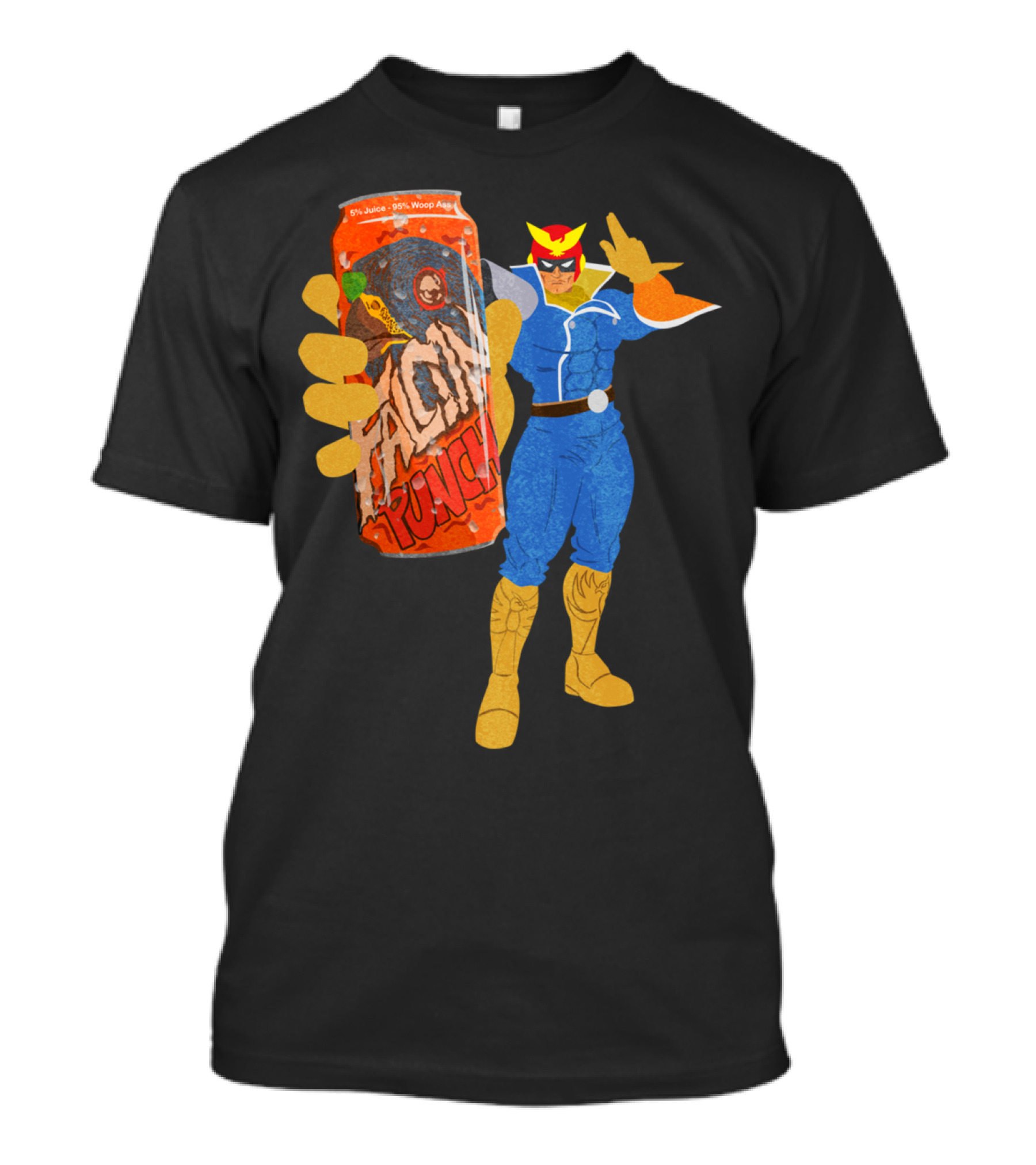 Falcon Punch Captain With Orange Can 5% Juice 95% Woop Ass T-Shirt