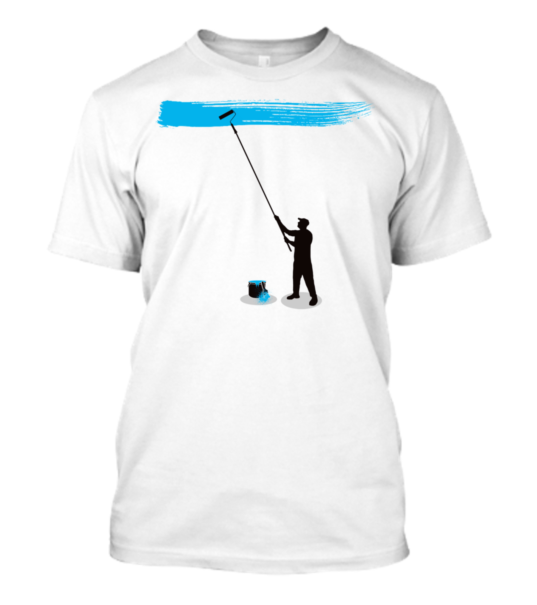 Paint It Blue Roller Brush T-Shirt