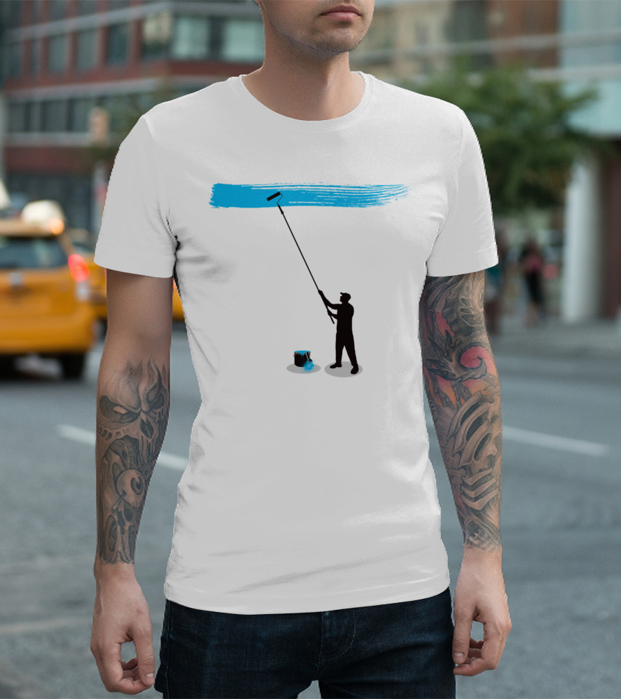 Paint It Blue Roller Brush T-Shirt