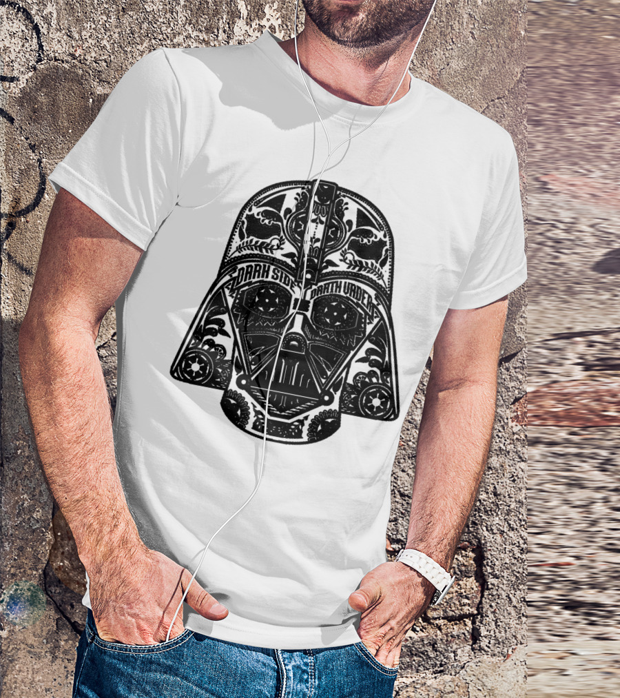 Dark Side Darth Vader Henna Helmet T-Shirt