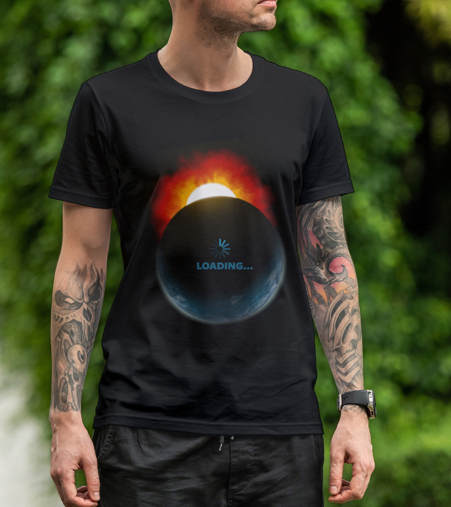 Eclipse Loading Sunrise Event Horizon T-Shirt